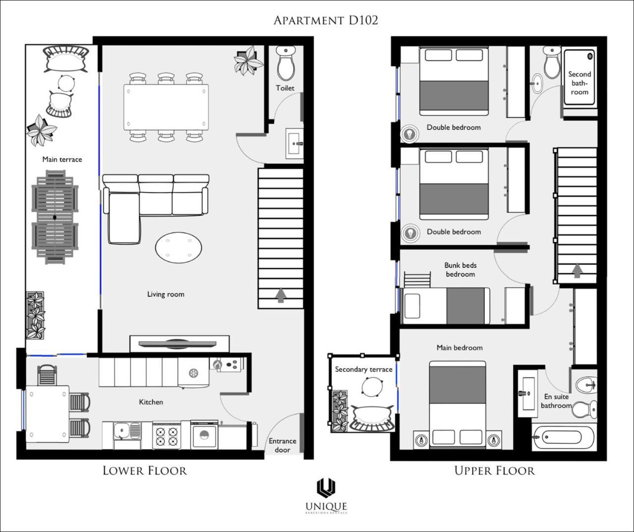 Unique Rentals - Stylish Seafront Duplex Barselona Dış mekan fotoğraf